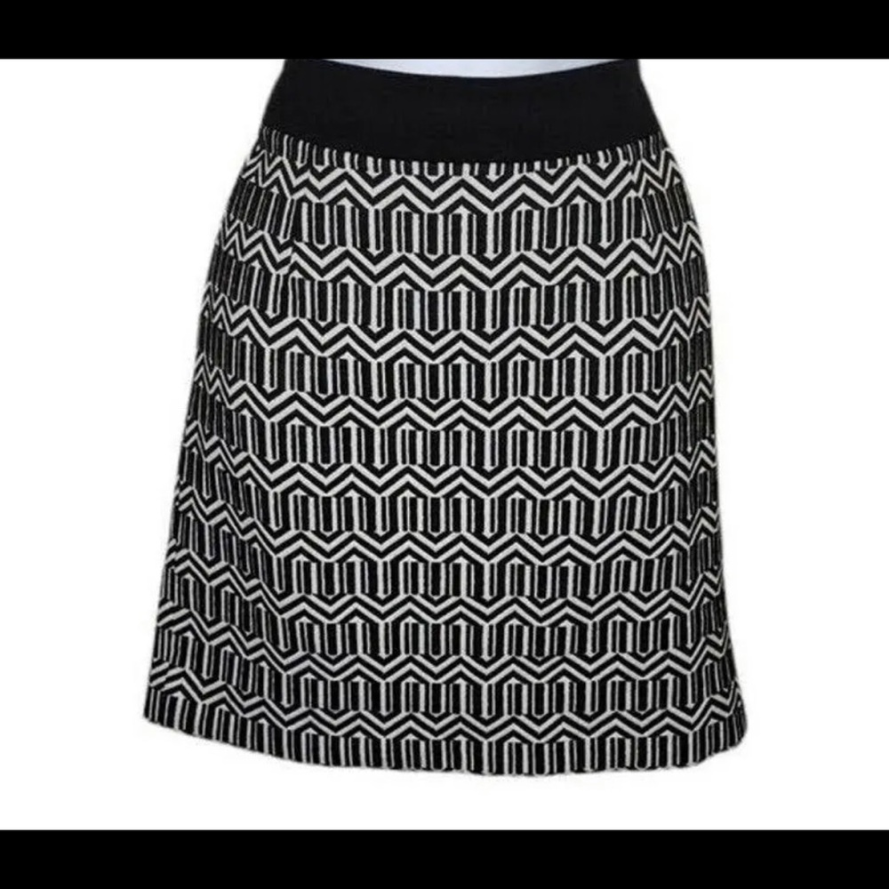 Banana Republic Black & White Knit Skirt Size 4